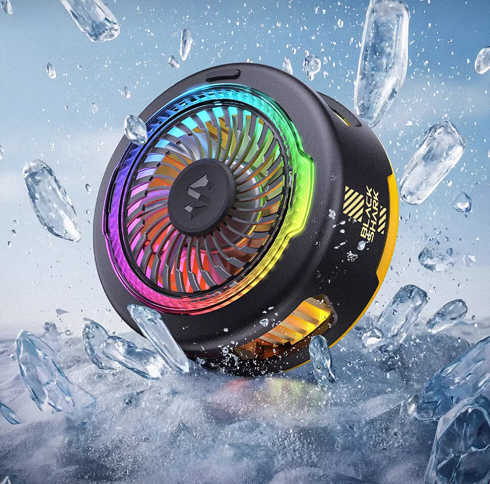 Cooler Magnético Black Shark Funcooler 5 20W - Resfriamento Potente, RGB, Compatível com Celular e Tablet