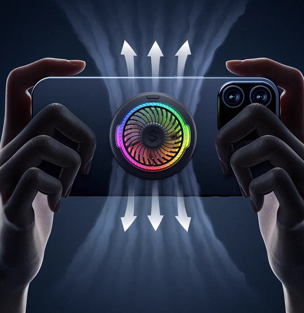 Cooler Magnético Black Shark Funcooler 5 20W - Resfriamento Potente, RGB, Compatível com Celular e Tablet