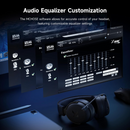 Headset Mchose V9 Pro - Bluetooth 5.3 - 2.4GHz e Cabo, Som 7.1 Hi-Res, Microfone com Redutor de Ruído, 15ms LL, Bateria 250h