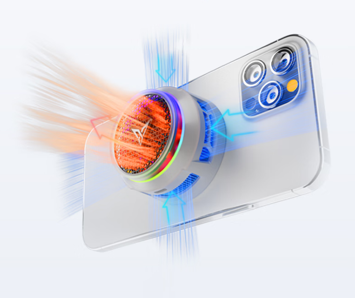 Cooler Magnético Flydigi B8X 30W - Resfriamento Potente, RGB, Compatível com Celular e Tablet