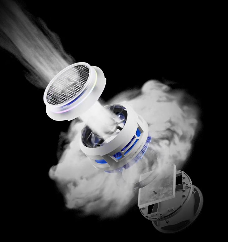 Cooler Magnético Flydigi B8X 30W - Resfriamento Potente, RGB, Compatível com Celular e Tablet