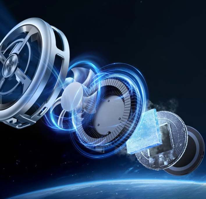 Cooler Magnético Redmagic 6 Air 15W - Resfriamento Potente, RGB, Compatível com Celular e Tablet